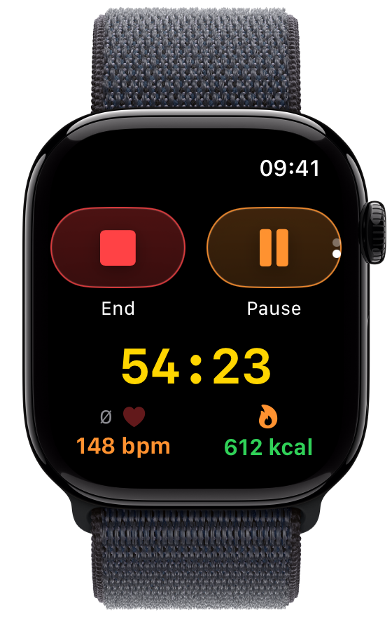 Workout tracking on Apple Watch