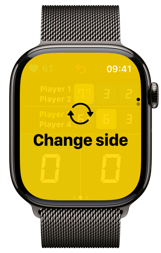 Side change reminder on Apple Watch